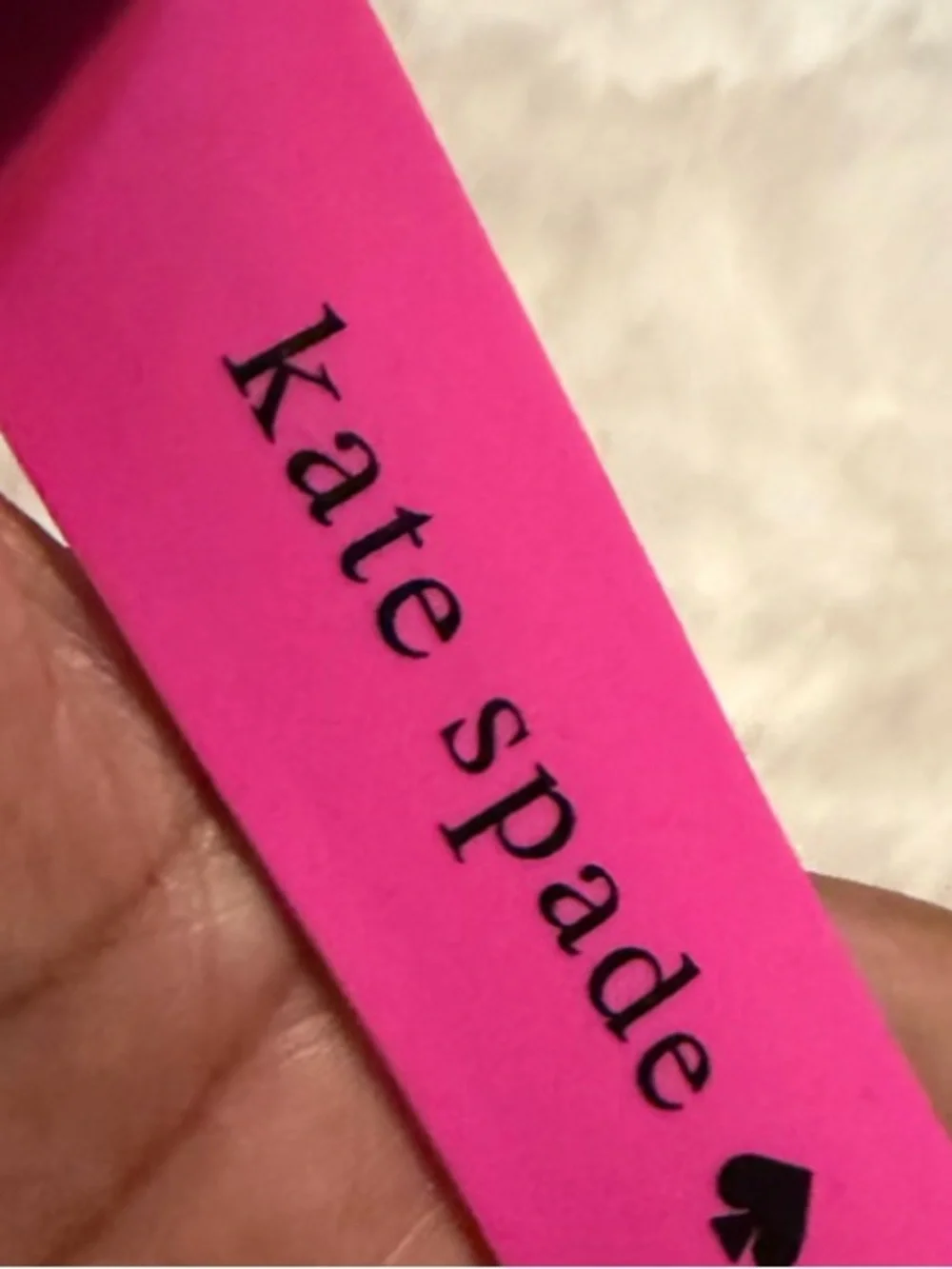 NEW•♠️kate spade♠️Unique Hot Pink Retro Slap Bracelet - Picture 3 of 15